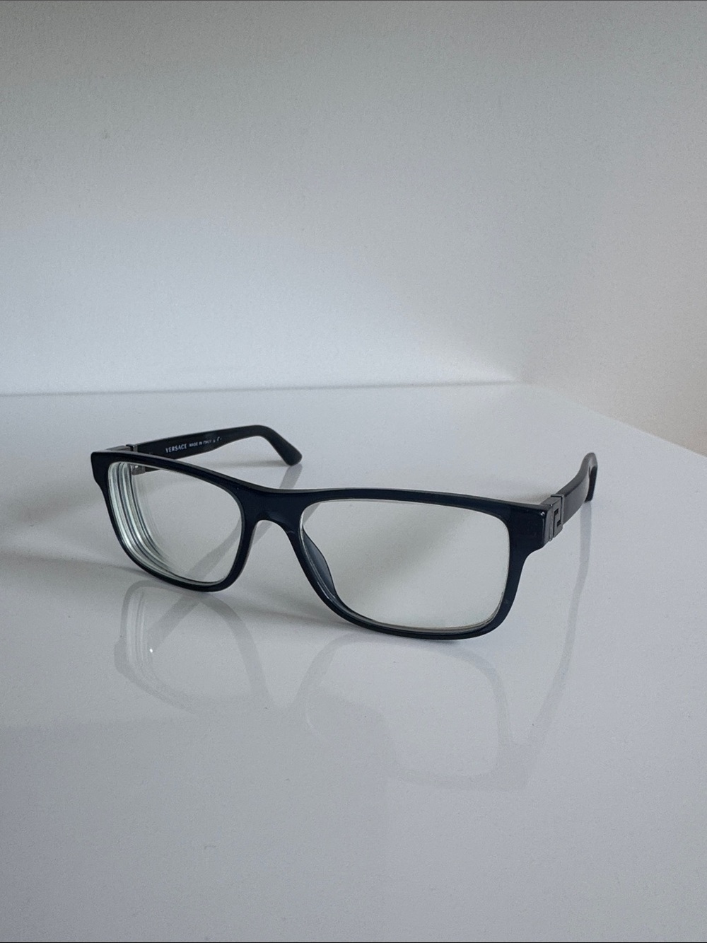 Authentic Versace Men’s Blue/Black Logo Glasses